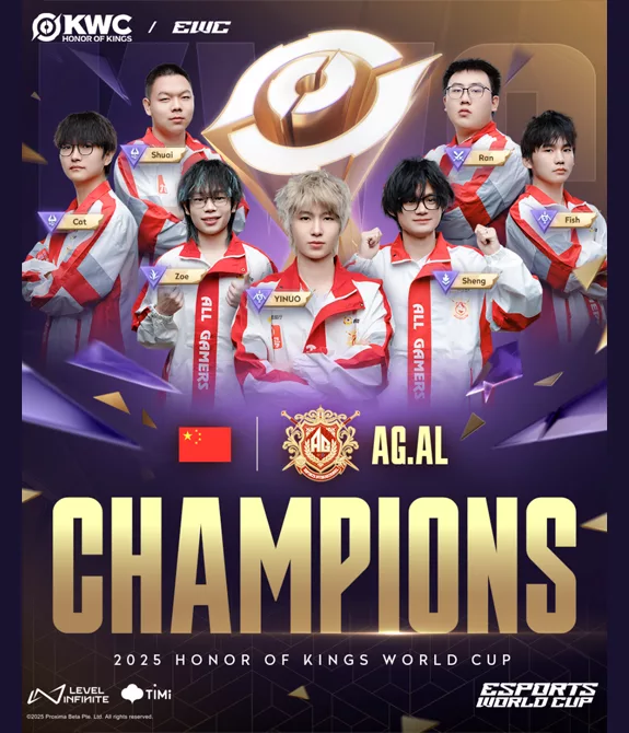 AG. Al conquista o título da Honor of Kings World Cup