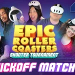 “Game brasileiro de realidade virtual, Epic Roller Coasters, desafia influenciadores estrangeiros em competição épica”