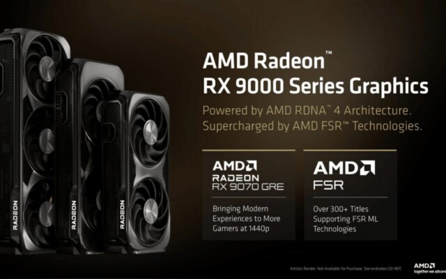 AMD apresenta a Radeon RX 9070 GRE ao mundo por US$ 549 e 12 GB de memória GDDR6
