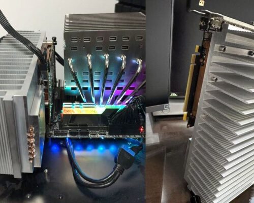 Entusiasta transforma RTX 4060 em versão com resfriamento passivo utilizando um colossal dissipador de 2,5 kg